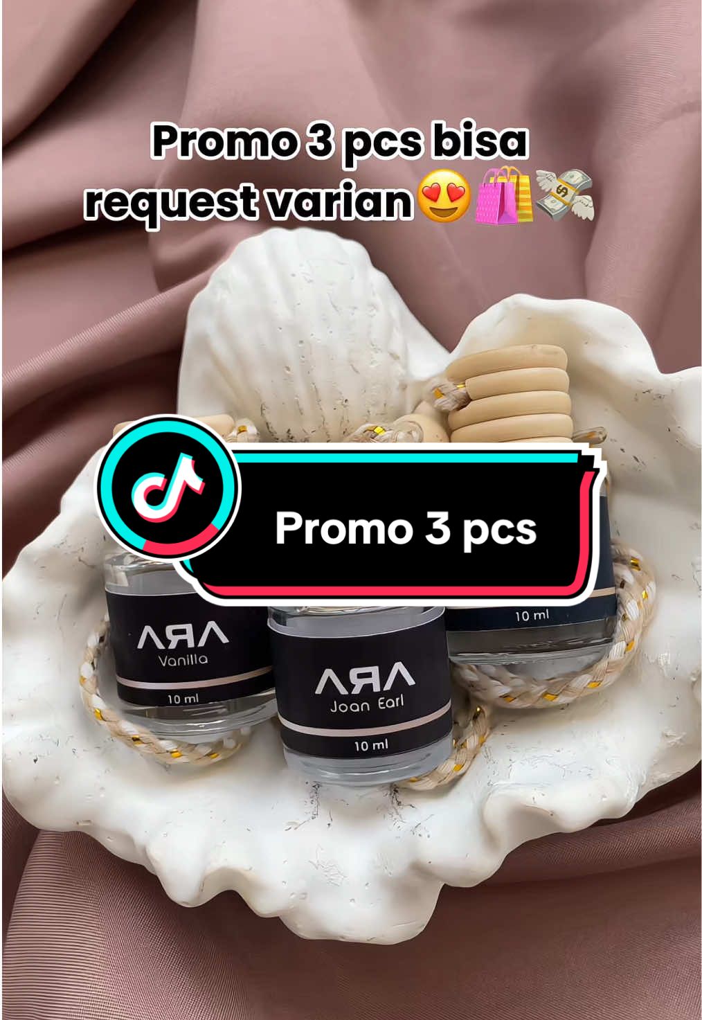 Promo 3 pcs bisa request varian😍🛍️💸 #rumahwangiara #araparfum #parfum #parfumereccomended #trending #join #live #parfummobil #parfummobilgantung #bundling #viralvideo #fyp 