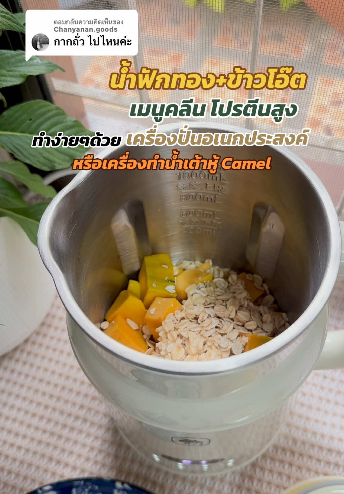 ตอบกลับ @Chanyanan.goods #เครื่องทําน้ําเต้าหู้ #เครื่องปั่นเอนกประสงค์ #camel #tiktokรักสุขภาพ #tiktokพาทํา #กินใช้ตามปุ้ม #tiktokป้ายยา #tiktokshopครีเอเตอร์ #newme2025withtiktokshop 
