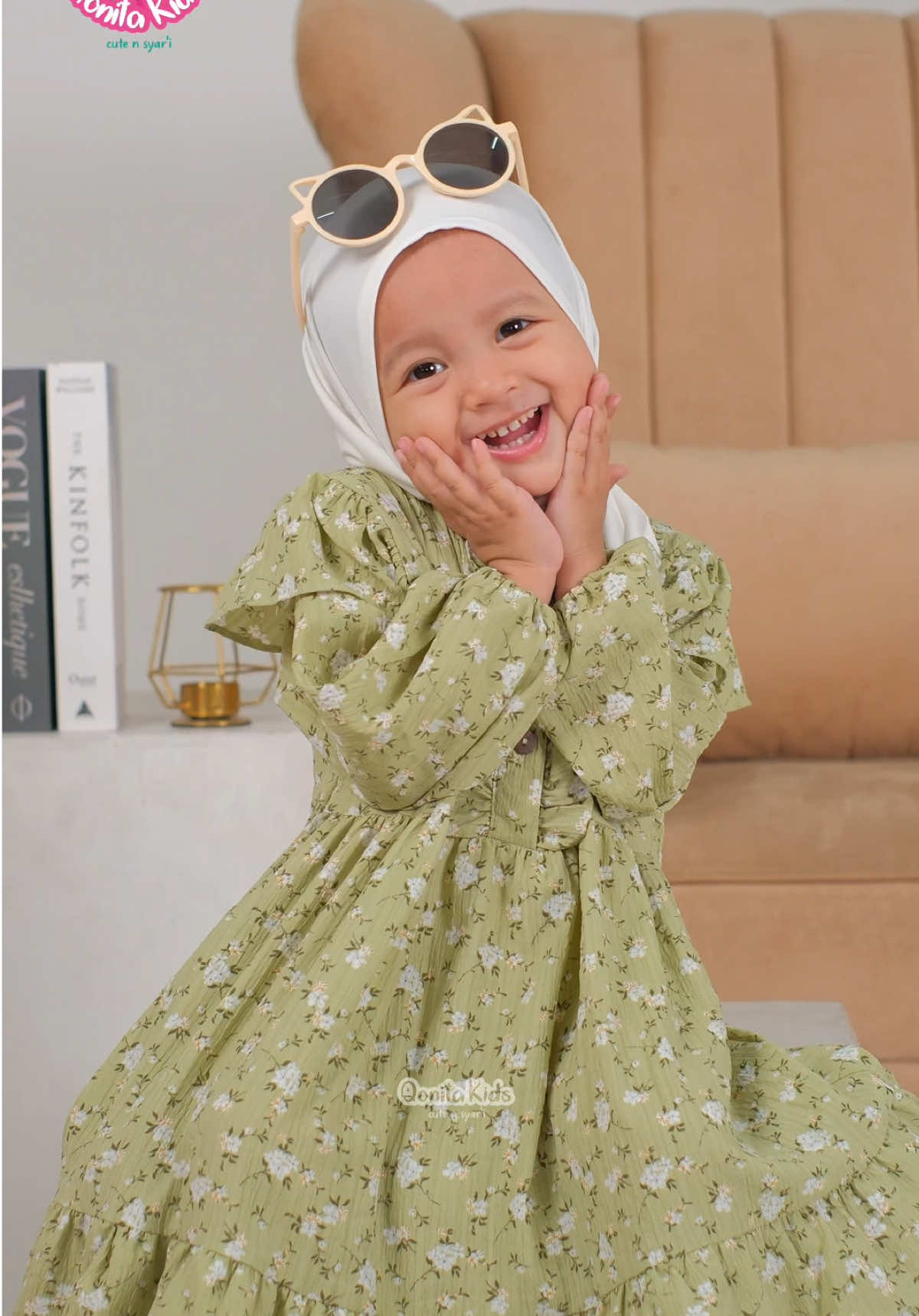 Gamis lebaran cantik siap dikoleksi 🤗😍 #qonitakids #gamislebaran #pasminainstan #gamislebaran2025 #hijabanakperempuan #gamisanakmuslimah 