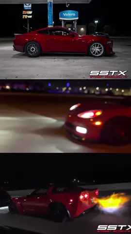 Whipple S650 Stang 🆚 C6 Vette! @streetsciencetx  #istreetracedotcom #nyce1s #n1s #sh1fttheculture