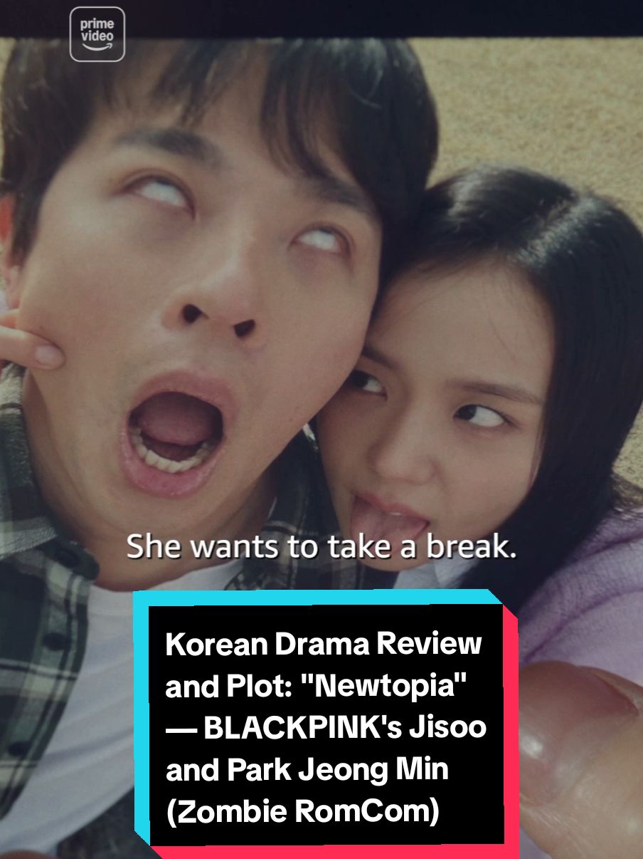 KOREAN DRAMA REVIEW + PLOT: NEWTOPIA — Zombie RomCom Series #Newtopia is an unconventional zombie series that mixes comedy with a promise of romance. 💓 It's not your usual zombie genre that mostly focuses on horror and thriller, rather, it's leveraging on slapstick comedy and pure entertainment while still retaining its survival genre factor. It's just simply both fun and funny, and the gore is also toned-down by making the series seem like a good zombie parody while keeping its appeal and enjoyment value. 🧟‍♀️🧟‍♂️ PLOT Young couple Kang Young Joo (portrayed by BLACKPINK's Jisoo) and Lee Jae Yoon (portrayed by Park Jeong Min) are having relationship problems due to the latter's military enlistment. Having doubts on whether they can stay strong while Jae Yoon completes his mandatory military service, the two decided to break-up.  In the end, Young Joo made up her mind to talk to him in person and to, hopefully, get back together.  However, just as she plans to meet him, an unexpected zombie outbreak disrupts her plans. Will the star-crossed lovers survive the apocalypse and eventually reunite again? ------- 📺: EPISODE 1 AND EPISODE 2 ARE NOW STREAMING ON PRIME VIDEO PH #Newtopia #NewtopiaOnPrime  #NewtopiaEp1 #NewtopiaEp2  @Prime Video Philippines  #kdramafyp #kdrama #koreandrama #BLACKPINK #Jisoo #blackpinkjisoo #kpop #kpopfyp #kdramareview 