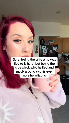 Being lied to is painful. But being the woman he lied with. The one who knowingly snuck around with a married man and was proud about it? Like to willingly participate in the destruction of another woman's life and relationship... That's a whole other level of humiliation. There's nothing to be jealous of. She got the version of him who had to sneak around, delete messages, and come up with fake excuses. He didn't choose her, he used her. But I know, even knowing this doesn't make the betrayal easier to process. That's why I created a FREE training to help you stop questioning your worth and start healing. Join my masterclass: The 3 Secrets to Healing After Betrayal - Lînk in bîo ♥️ Follow me for more reminders that you are so much more than what he did. #HealingAfterBetrayal #InfidelityRecovery #BetterThroughBetrayal #Know YourWorth #YouDeserveBetter #infidelity #betrayal #cheating #brokenheart #brokeninside #affair #betrayaltrauma #betrayaltraumarecovery #betrayaltraumasupport #survivinginfidelity #infidelityrecovery #cheater #cheatinghusband #ToxicLove #traumabond #traumabonding #grief #griefjourney #griefandloss