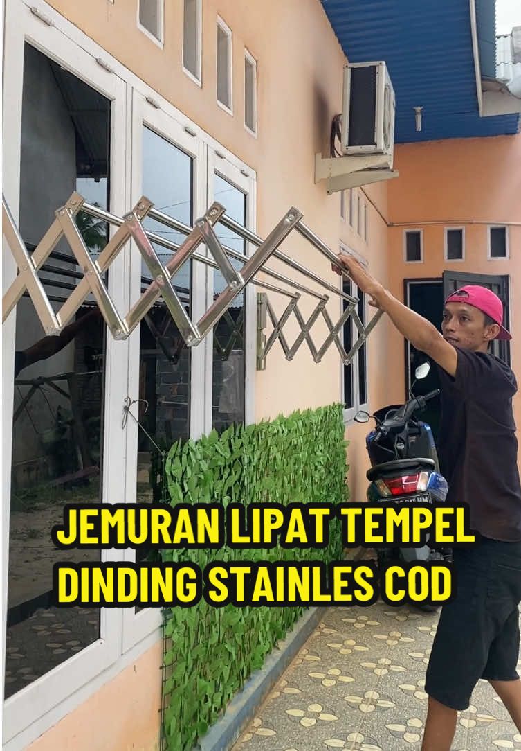 Jemuran lipat tempel dinding anti karat #jemuranlipat #jemuranlipatdinding #jemuranlipatmurah 