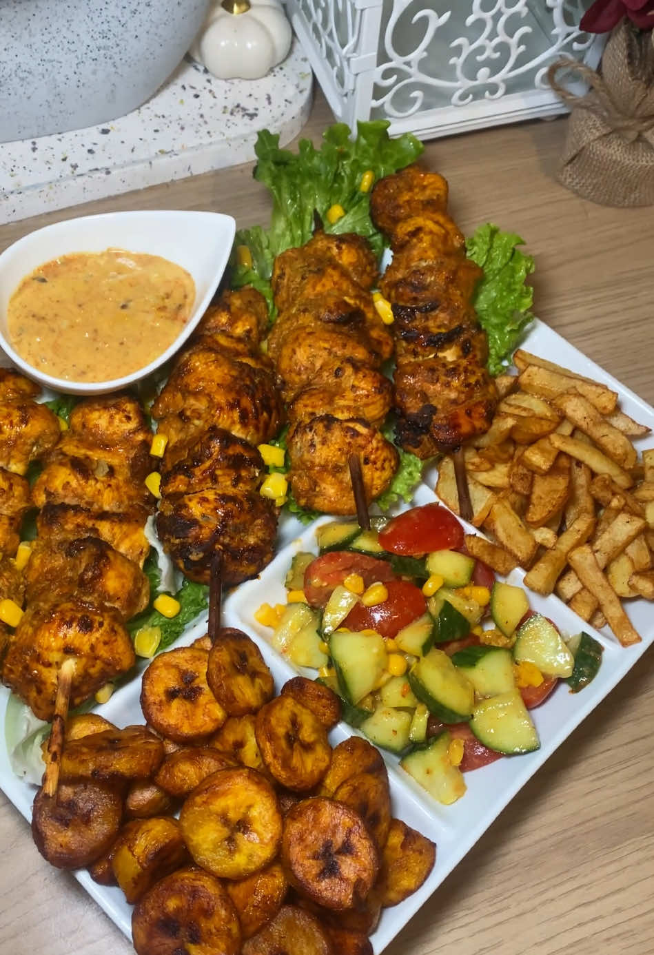 brochette de poulet #brochette #salade #cuisinetiktok #recettefacile #cuisinerapide 