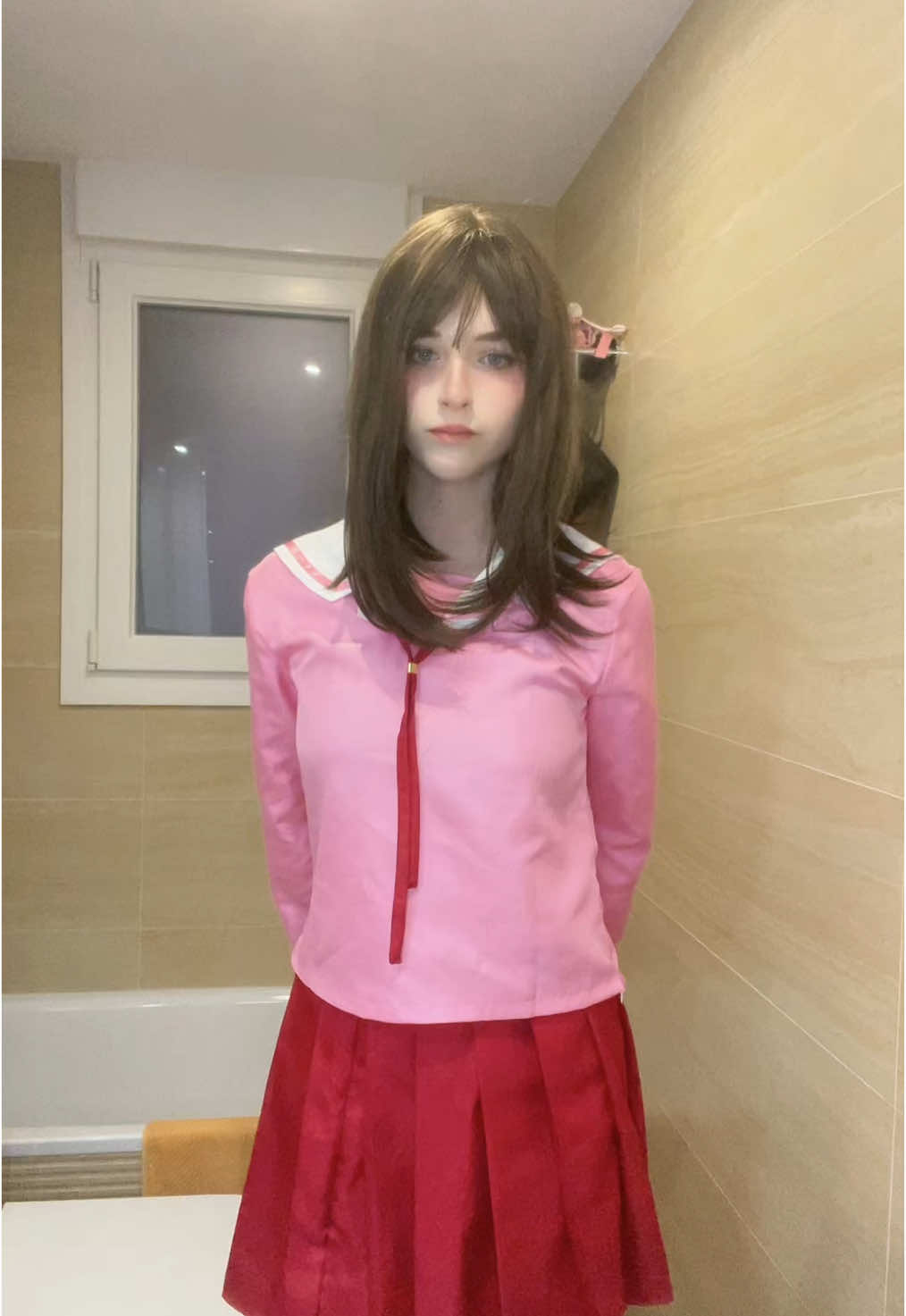 The party ended 4 hours ago and she is still here. #osaka #osakacosplay #azumangadaioh #azumangadaiohcosplay #fortnitedance #fortnite #cosplaygirl 