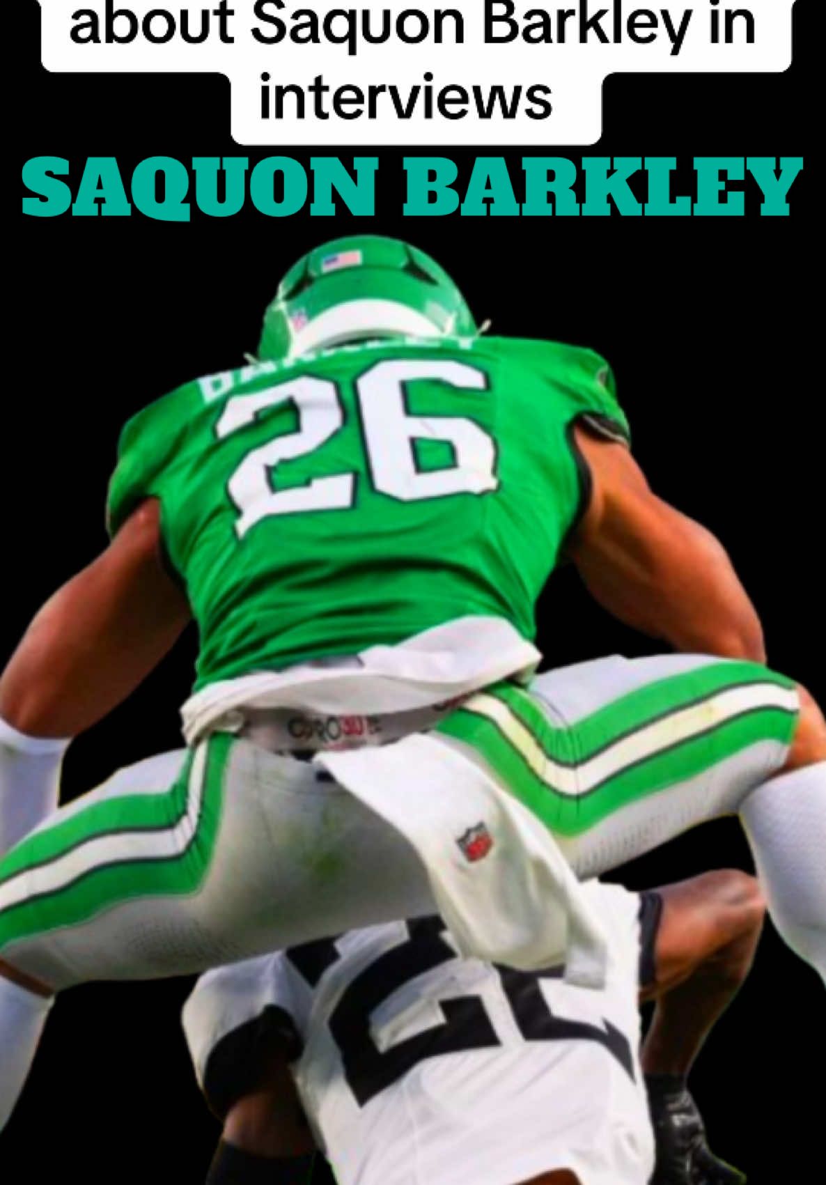 Saquon Barkley. Different. #saquonbarkley #nfl #eagles #SuperBowl #superbowlliv #NFLPlayoffs #fyp #fypシ #viralvideo 