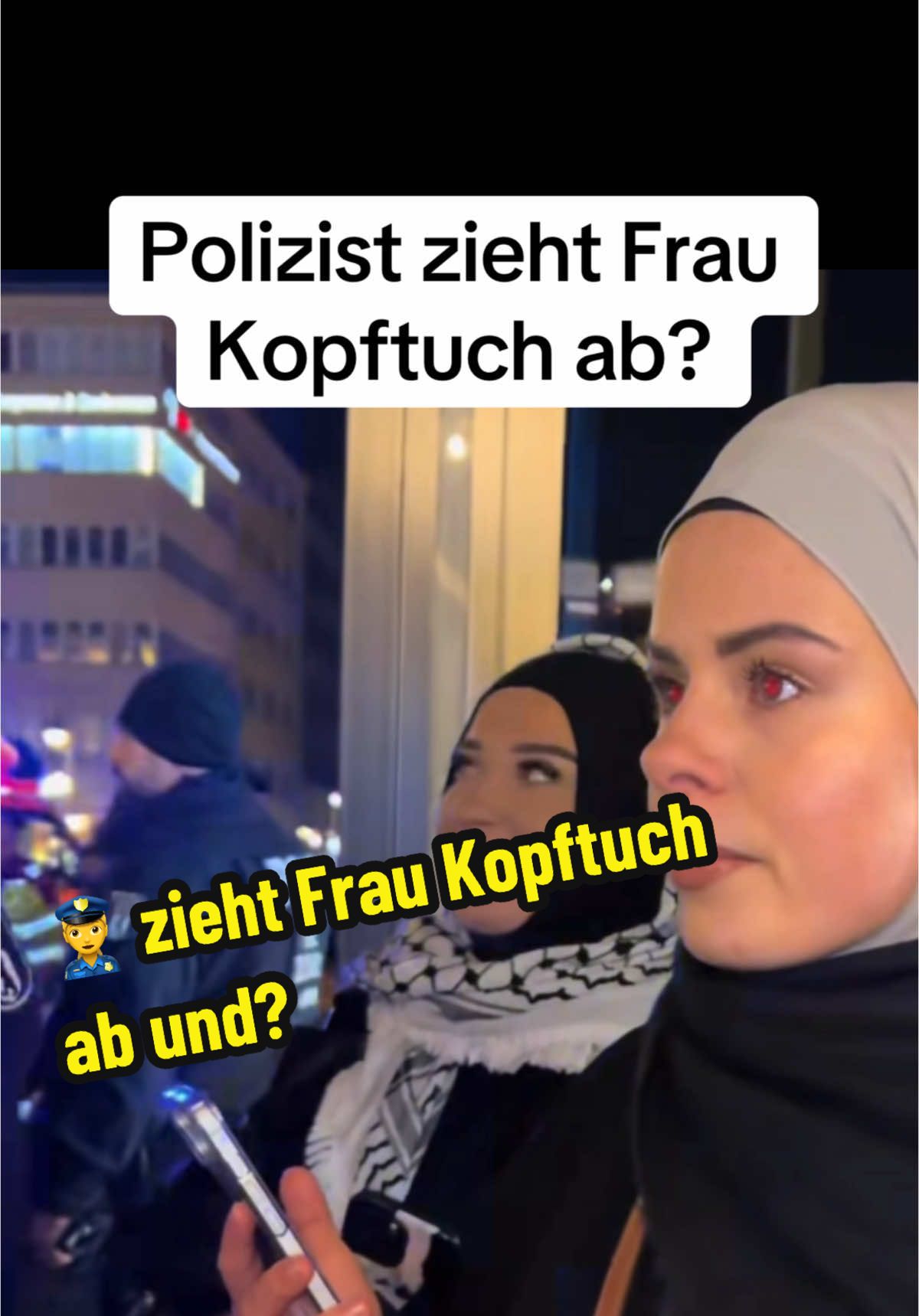 Polizist zieht Frau Kopftuch ab? #deutschland #islam #respekt #polizei #kevinyanik #foryou #fyp #fy #viral 
