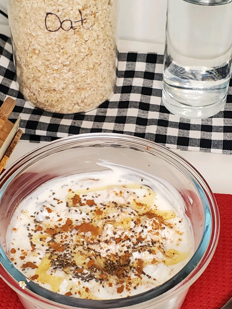 Overnight oats. Boorash nafaqo leh #boorash #overnightoats #suhour #Ramadan 