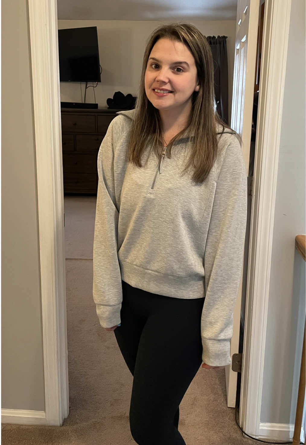 GRWM ft. the new SPANXsmooth OnForm full length leggings from @spanx. These are so lightweight, comfortable, and run true to size! #spanxpartner #spanx #grwm #transition #onform 