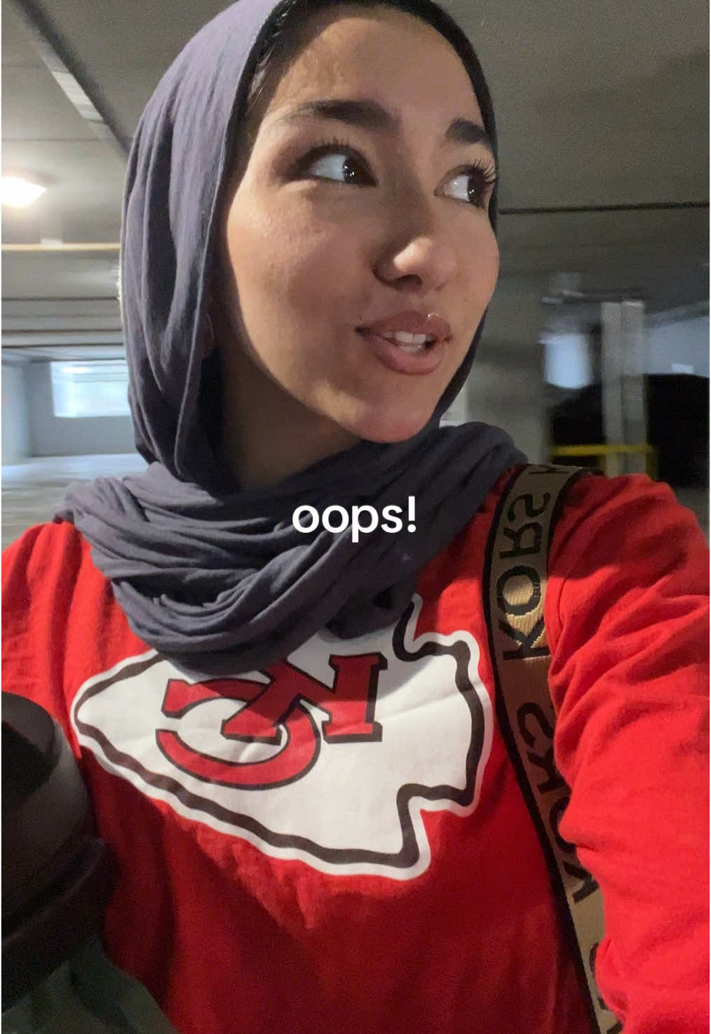 That guy looked so nice too oops!! I just be on esge all the time i feel like someones gonna attack me all the time #muslimaesthetic  Also When I cant tell if theyre staring at me being hijabi or the fact im wearing a chiefs shirt  .  .  .  #hijabitiktok #superbowlsunday #muslimtiktok 