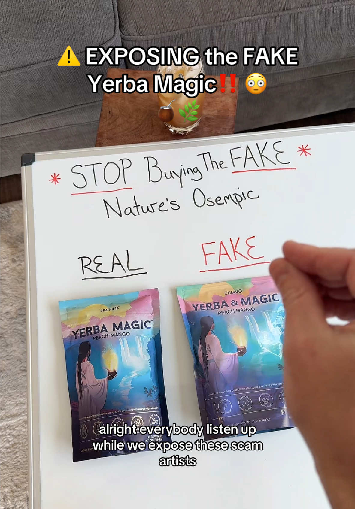 Obsessed with Yerba Magic! 😳 #fake #yerbamate 