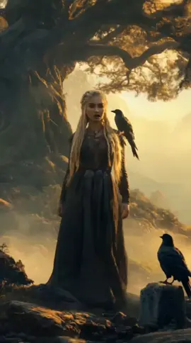 Beautiful viking girl #VikingWoman #ravensymbolism  #MysticalArt #RuneStone #NorseMythology #EpicScene 