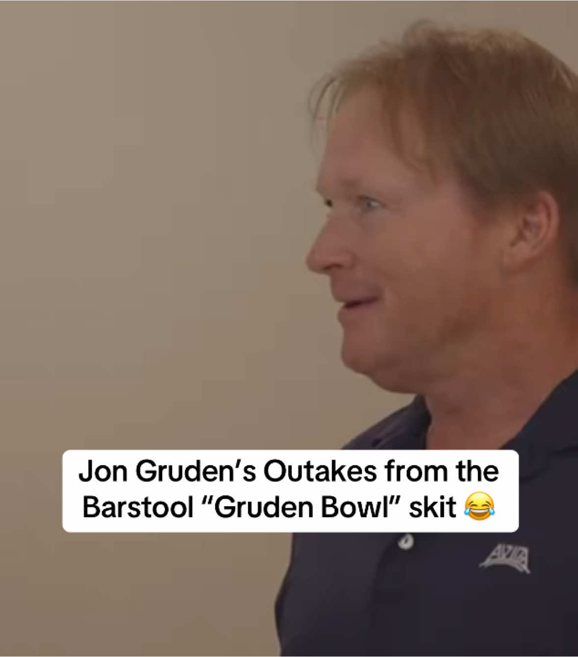 Jon Gruden was born to act 😂 @Barstool Gruden @OutofOrderrrrr 