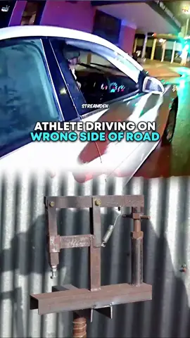 Athlete Driving On WRONG Side Of Road 🤯  #cops #copsoftiktok #police #policeofficer
