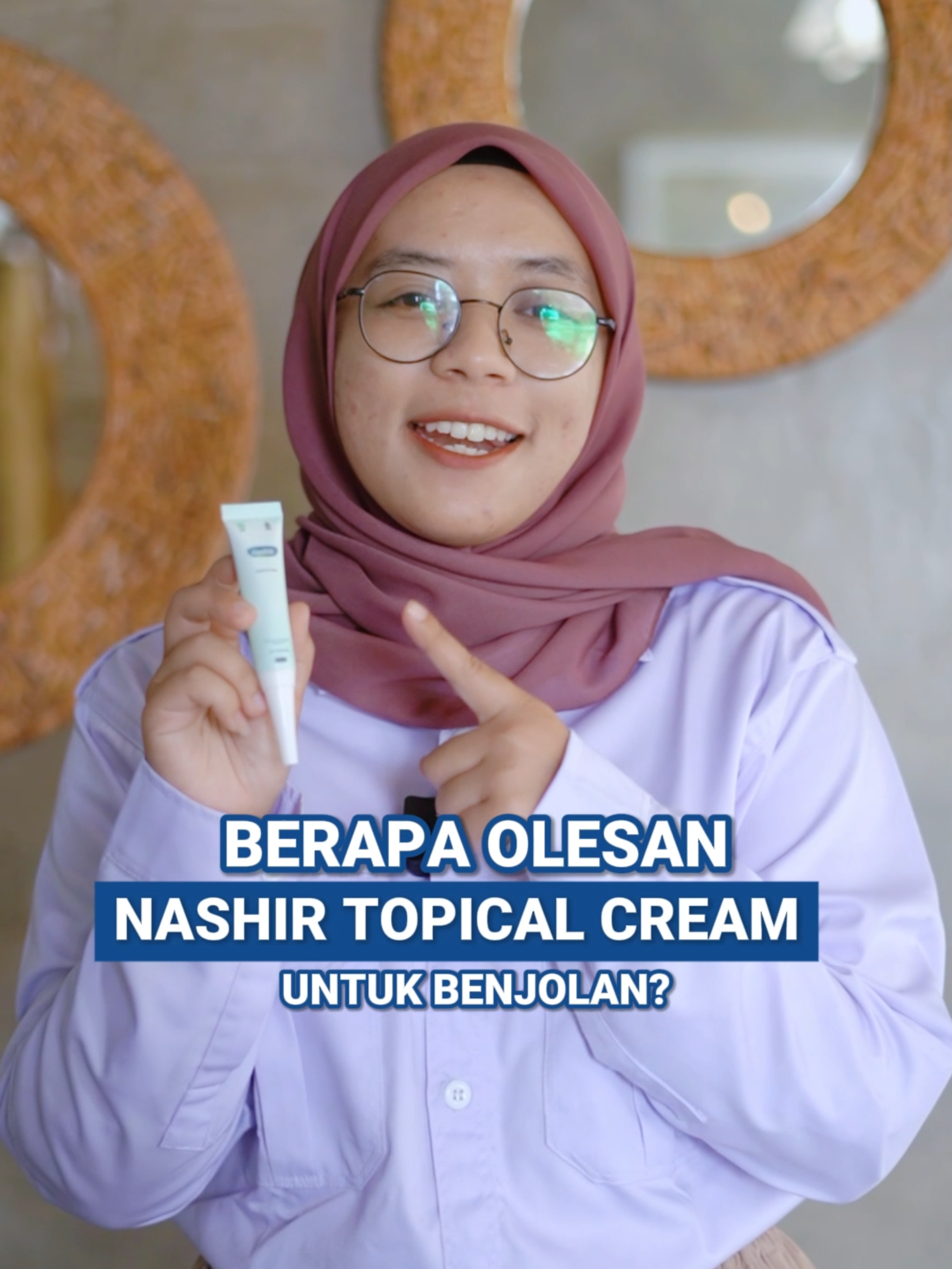 Rutin pakai Nashir Topical Cream dapat membantu meredakan benjolan. Oles 3 kali sehari secara rutin untuk mendapatkan hasil yang maksimal #nashir #nashircare #wasir #wasirambeien #nashirtopicalcream #salepwasir