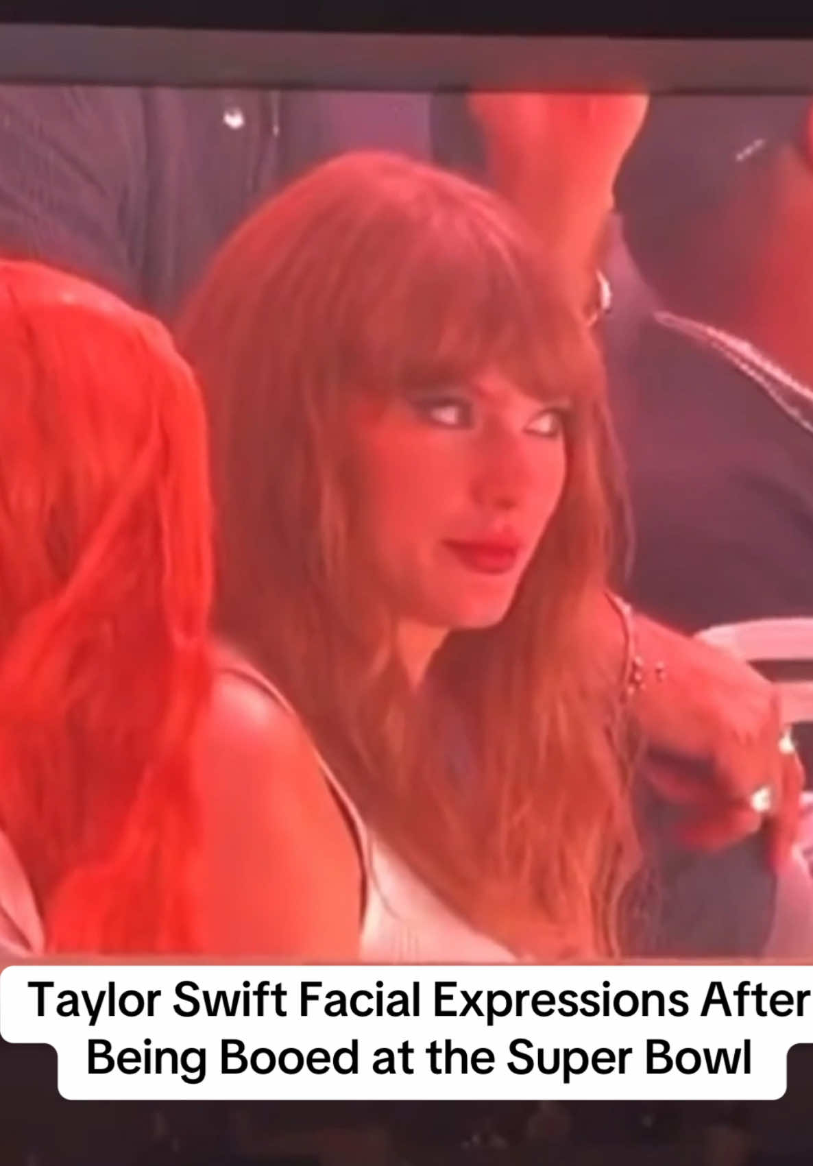 annie.sarnblad Watch Taylor Swift's facial expressions as she reacts to being booed at the Super Bowl! Let's be KIND!!!!!!❤️❤️❤️❤️ #Taylorswift #traviskelce #microexpressions #emotions #anniesarnblad #facialexpressions #diaryofahumanliedetector #liedetection #bodylanguage #relationships #SuperBowl #Taylor #eagles #chiefs