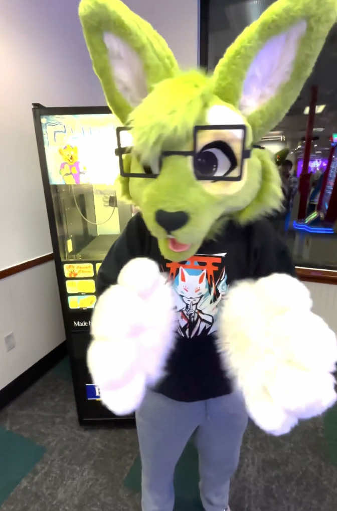 Another cancer update! I’m in complete remission now! To celebrate I went to @Chuck E. Cheese again! I want to thank the lovely staff for letting me fursuit and gifting us on the house games and food! Thank you so very much! God bless and Jesus loves you! #furry #fursuit #chuckecheese 