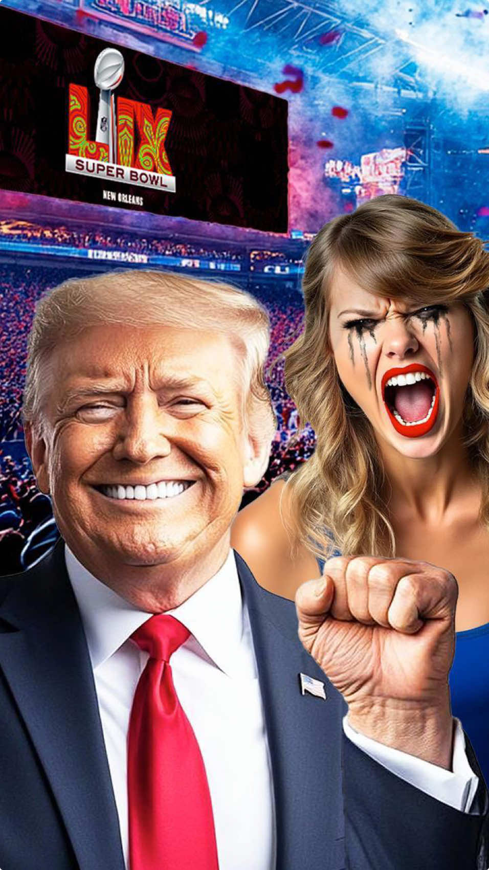 Watch Super Bowl BOO Taylor Swift, ROAR For Trump 🇺🇸