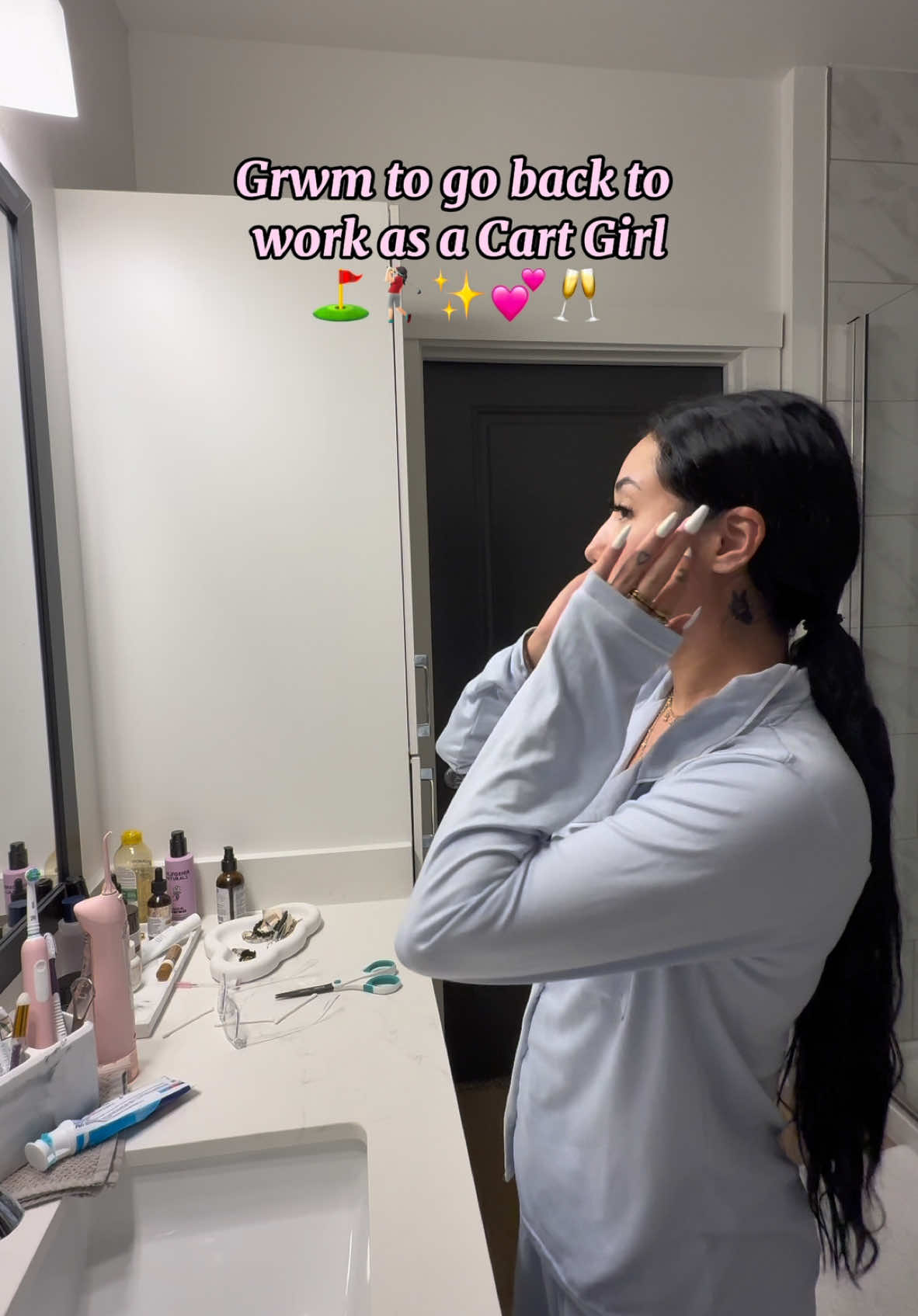 so excited✨😭 #cartgirl #grwmforwork #golf #bevcarttiktok #work 