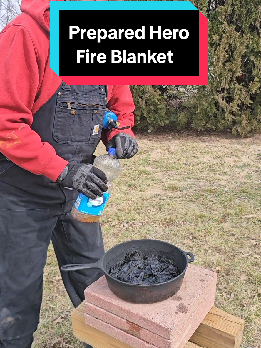 Replying to @kyrasaige  #preparedhero #fireblanket 