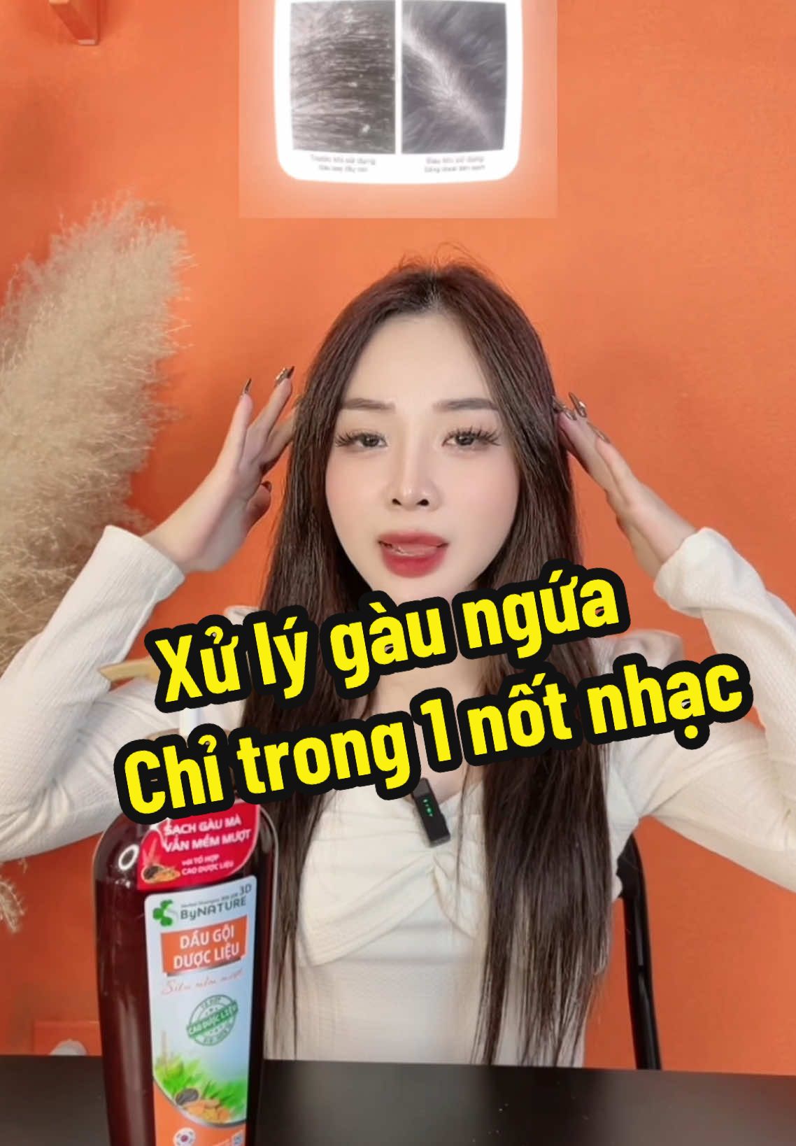 Tóc của bạn đang bị gàu, bết, dính….Đừng lo hãy 1 lần thử với ByNATURE nhé #daugoiduoclieu #xuhuongtiktok #bynature #tiktokviral 