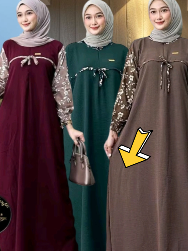 Gamis Arafah Cringkle Airflow  #fyp #gamis 