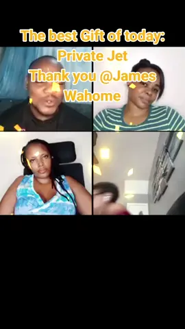 James Wahome, thank you for this wonderful Gift sent in my LIVE! I'll cherish this moment forever. @James Wahome #livegift #privatejet 