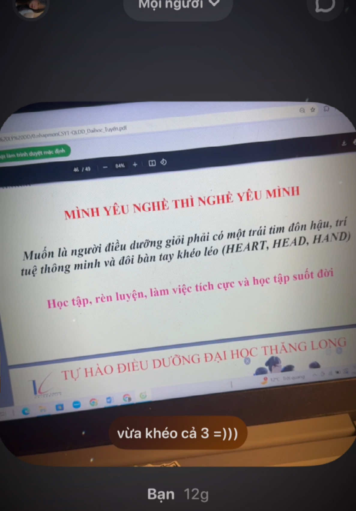 cầm vàng còn sợ vàng rơi, lấy vợ điều dưỡng đời đời yên tâm 💥                              #fyppppppppppppppppppppppp #hocycogivui👩🏻‍⚕️💙 #CapCut 