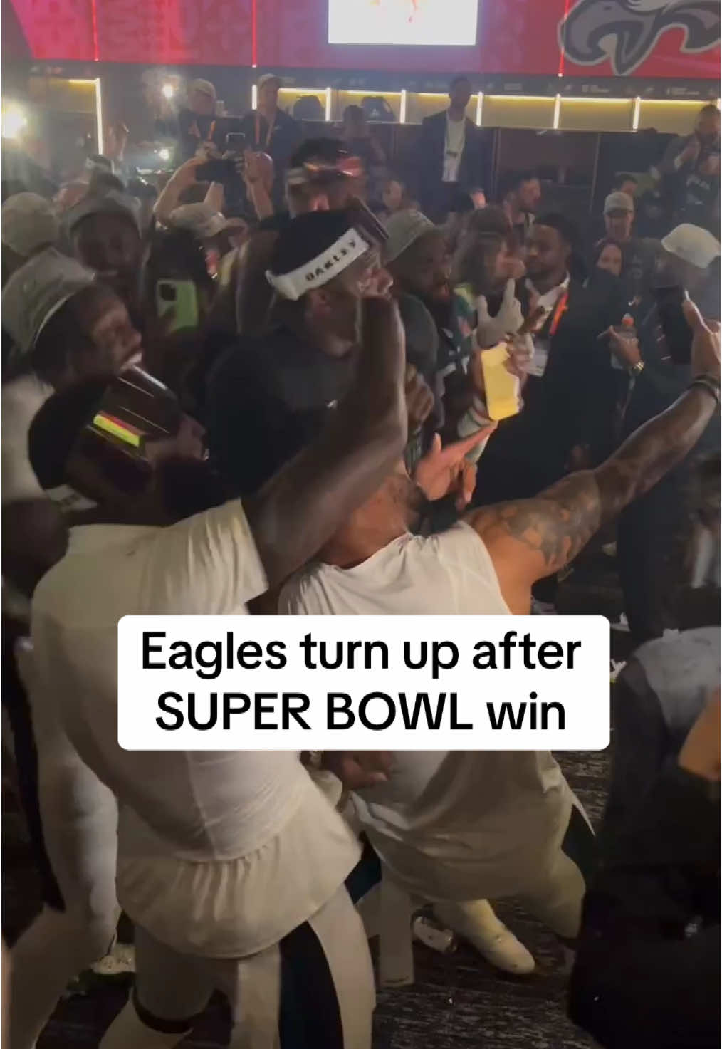 The Eagles are lit after their Super Bowl win!  #philadelphiaeagles #eagles #nfl #SuperBowl