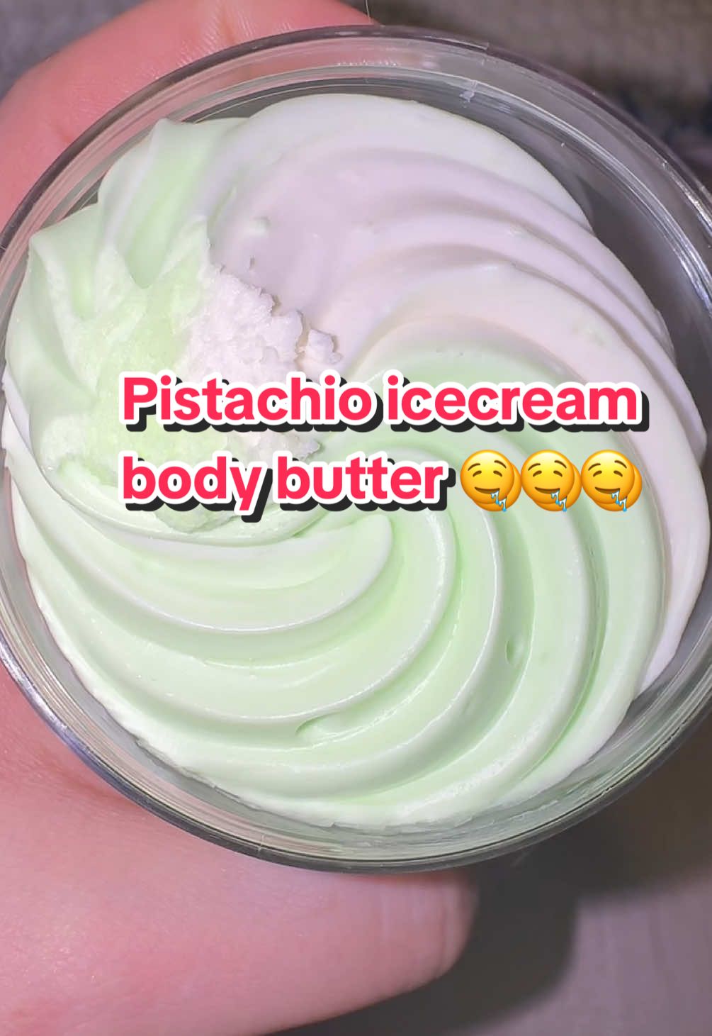 Pistachio IceCream body butter by @The Skincare Bakery is 20/10 #theskincarebakery #skincarebakery #bodybutter #bodybutterbusiness #bodybutters #pistachio #pistachiocream #pistachiofragrance 