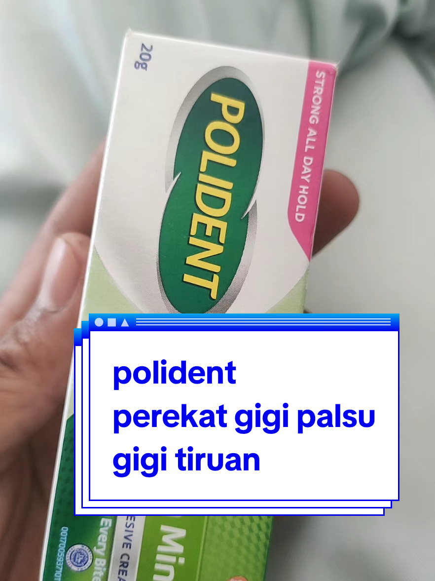 Polident Krim Perekat Gigi Tiruan 20gr Lem Perekat Gigi Palsu Traveling Mudik #perekatgigipalsu #polident #perekatgigitiruan 