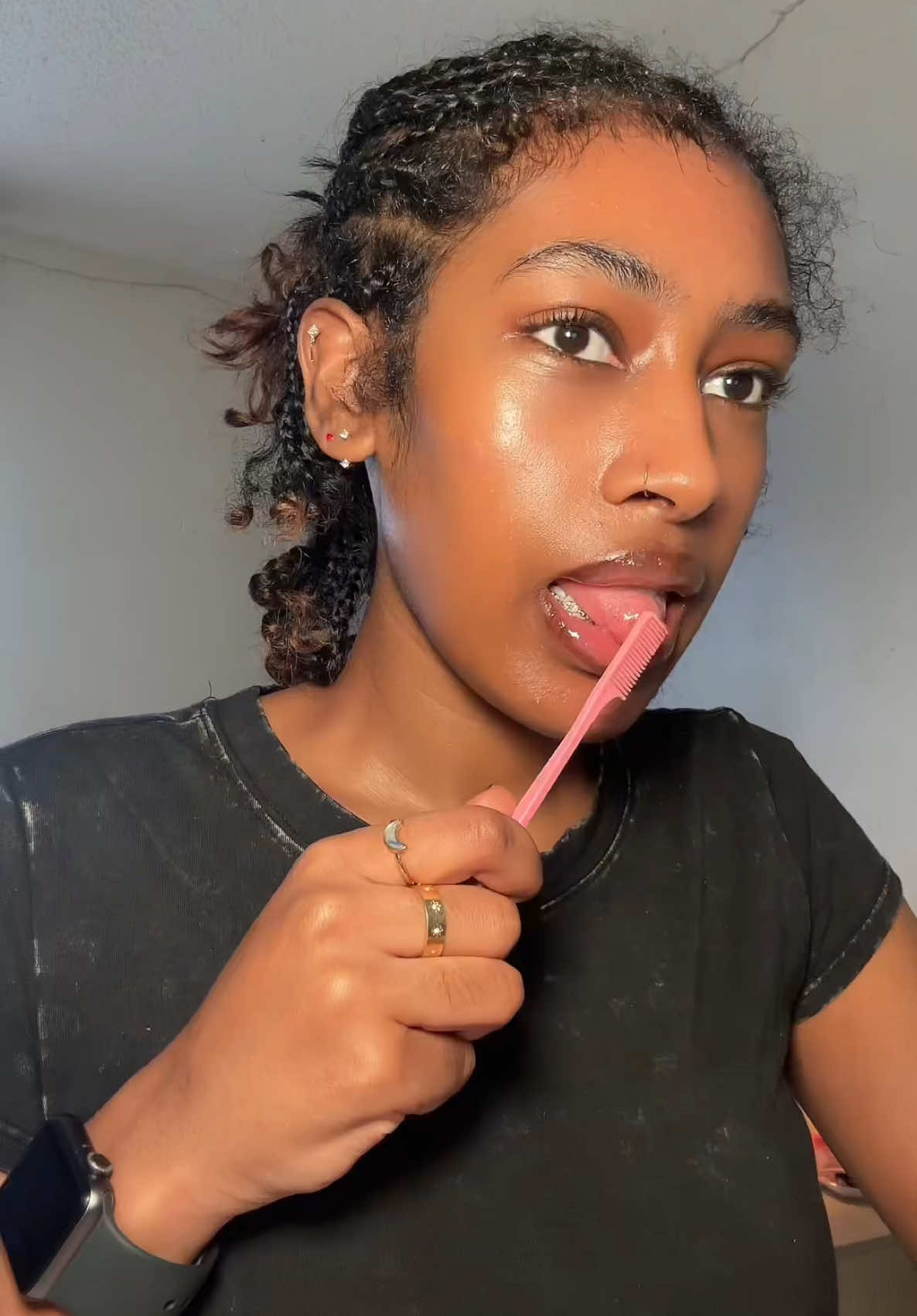 it tastes like nothing lol #creatorsearchinsights #fyp #blackgirlhairstyles #babyhairtutorial #treanding #oromotiktok 