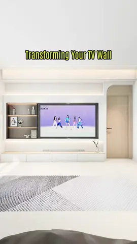 Turn a door on the TV wall into a design feature! 🚪✨ Seamless, simple, and sophisticated. #TvWall #americanstyle #interiordesign #homedecor #Home #homestyle #decor #usa #fyp #homecraft