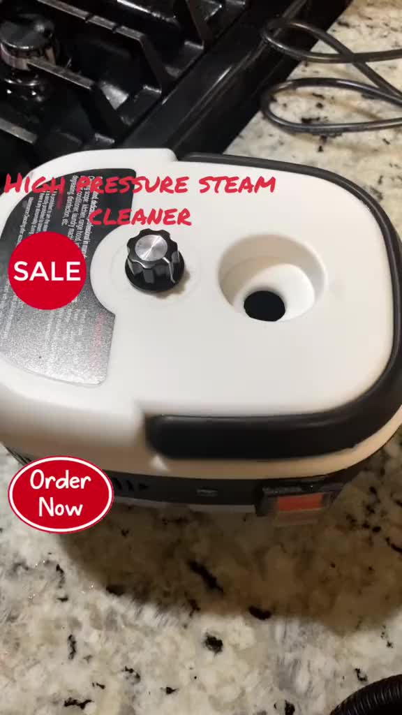 2500W Portable Handheld Steam Cleaner High Temperature Pressurized Steam Cleaning Machine with Brush Heads for Furniture Car