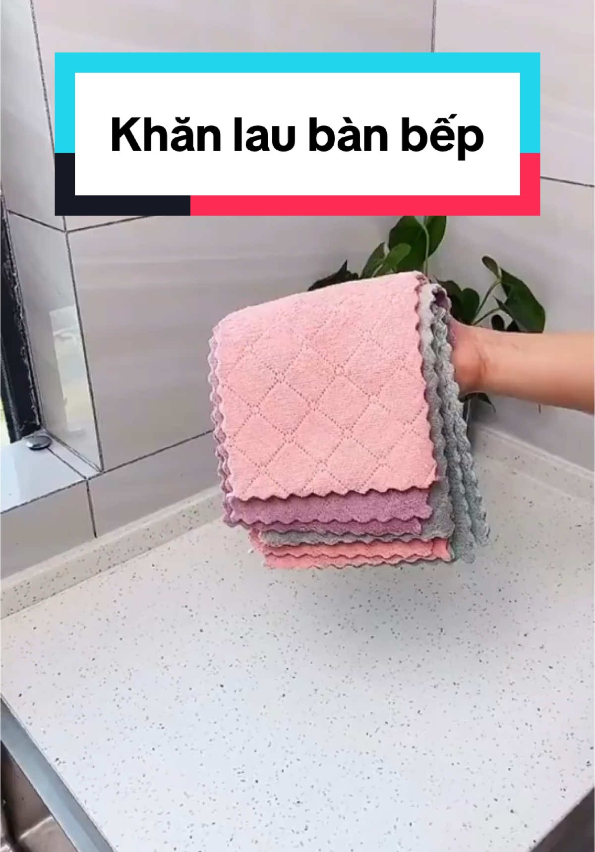 Khăn lau bàn bếp dày dặn  #xuhuong #tienloi #tiktok 
