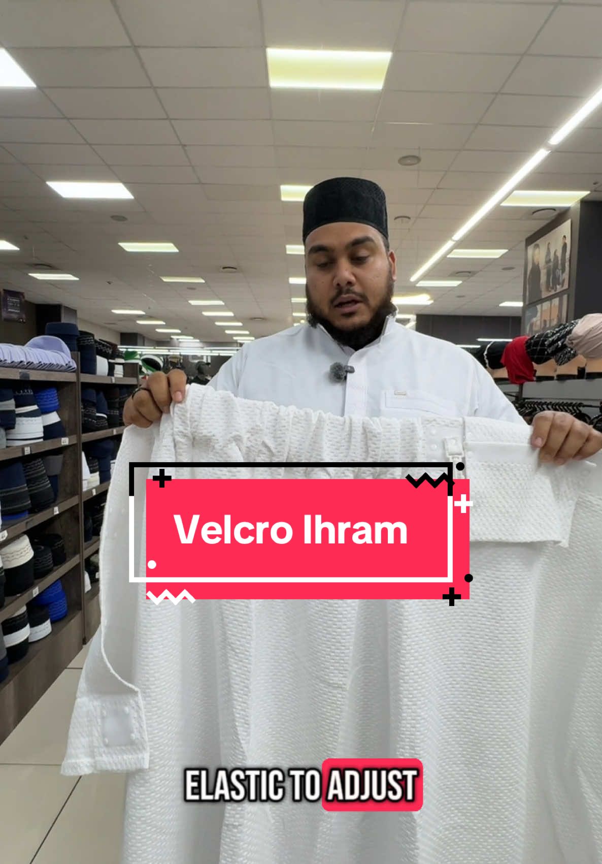 Velcro Ihram back in stock. The Ihrams have no stitches on and the Velcro strips are glued on to the cloth. No need for safety pins or belt. Available in M/L/XL. Made of lightweight microfibre fabric that is not thick to beat the Saudi heat. #hajj #hajj2025 #umrah #umrah2025 #hajjessentials #umrahessentials #ihram #velcroihram #microfibreihram #ihrambelt #fyp #tiktoksouthafrica 