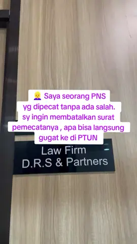 Jangan kira langsung bisa  ajukan gugatan ke PTUN jika sengketa ASN wajib menempuh upaya keberatan dan banding administratif terlebih dahulu ya.. dasar  - PP 79/2021 - PSL 48 UU peratun - Poin IV angka 2 huruf b SEMA 2/1991 #ptun #drslawfirm #pengacara #pemecatan #asn #pecat #pemerintah #fyp #medan #tatausahanegara #viral 