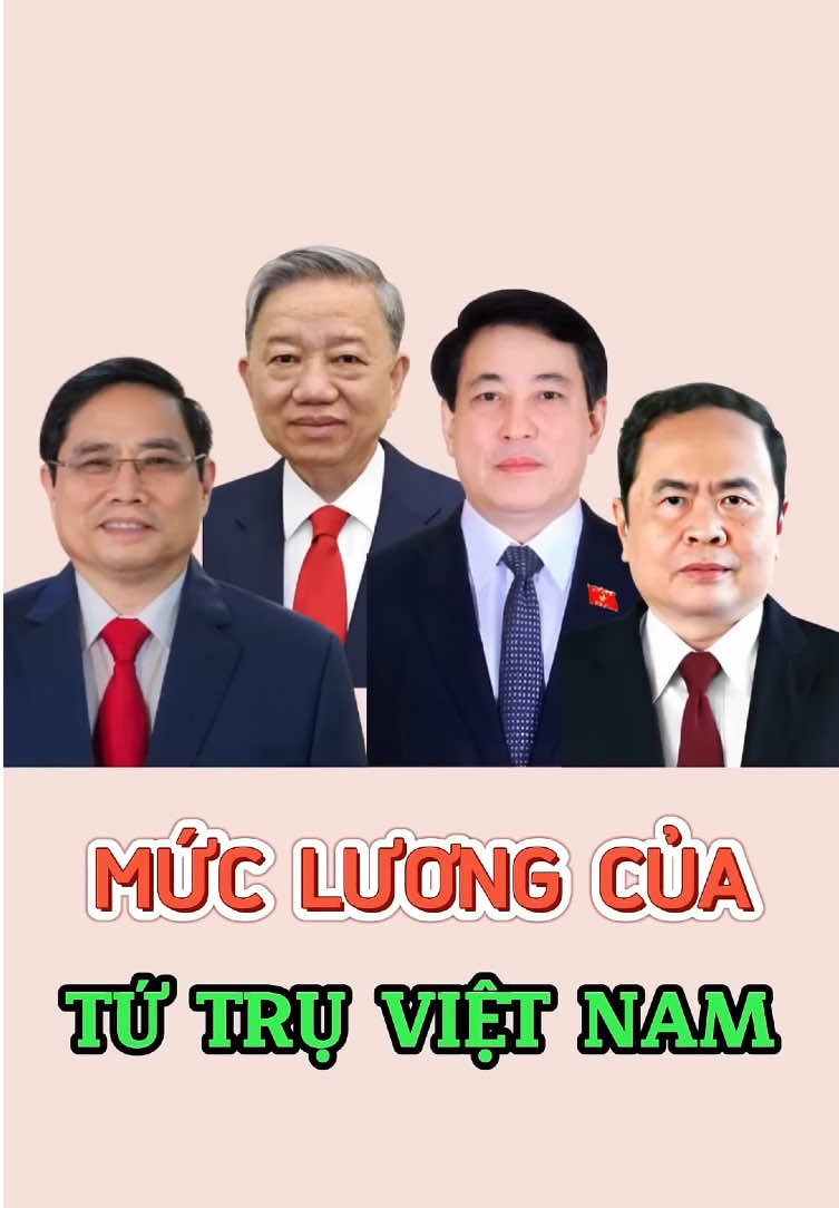 Mức lương của 4 lãnh đạo cao cấp nhất VN hiện nay#7749new #youtube7749news