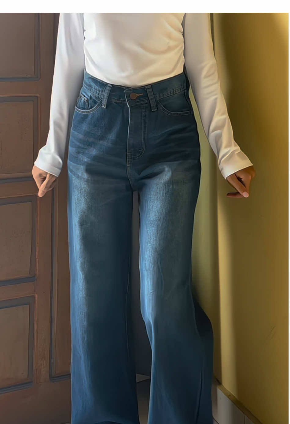 ga expect baggy jeans 60K secakep ini🤍🤍#OOTD #jeansoutfit #jeanshighwaist #jeanswanita #baggyjeans #kulotjeans #loosejeans #straightjeans #highwaistjeans #outfitideas #outfitinspo #fashiontiktok #ootdfashion #ootdforwomen 