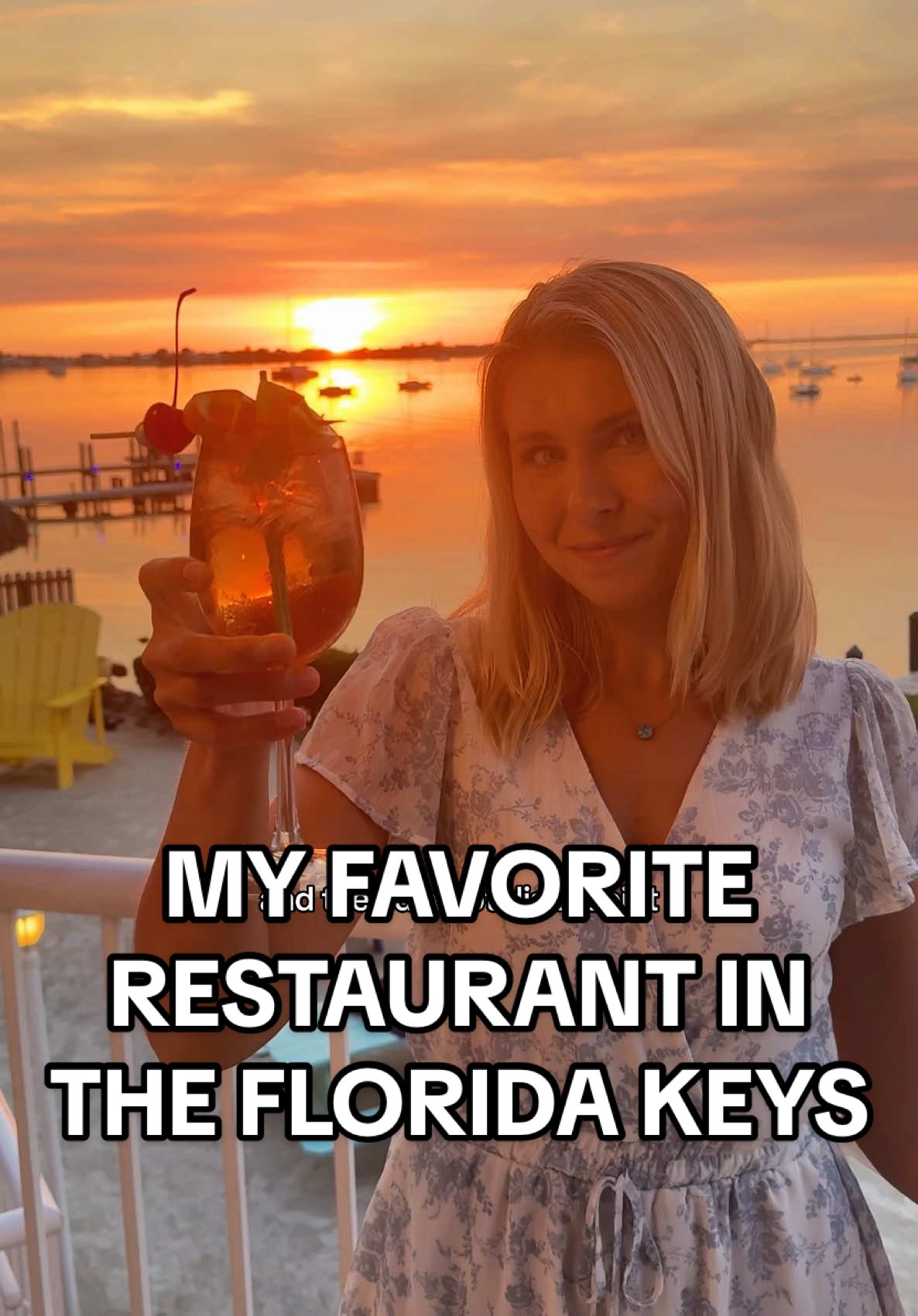 My FAVORITE restaurant in the Florida Keys✨🌅   This is the spot for fresh seafood, outstanding sunset views, and that laid-back Keys vibe. Come by land or sea, grab a jalapeño margarita, and don’t skip the key lime pie—trust me. 🏝️🍹   Make sure to arrive 30 minutes before sunset for the best views in town! 💛  #FloridaKeys #KeyLargo #floridakeyslife #floridakeysfood #keylargoflorida 