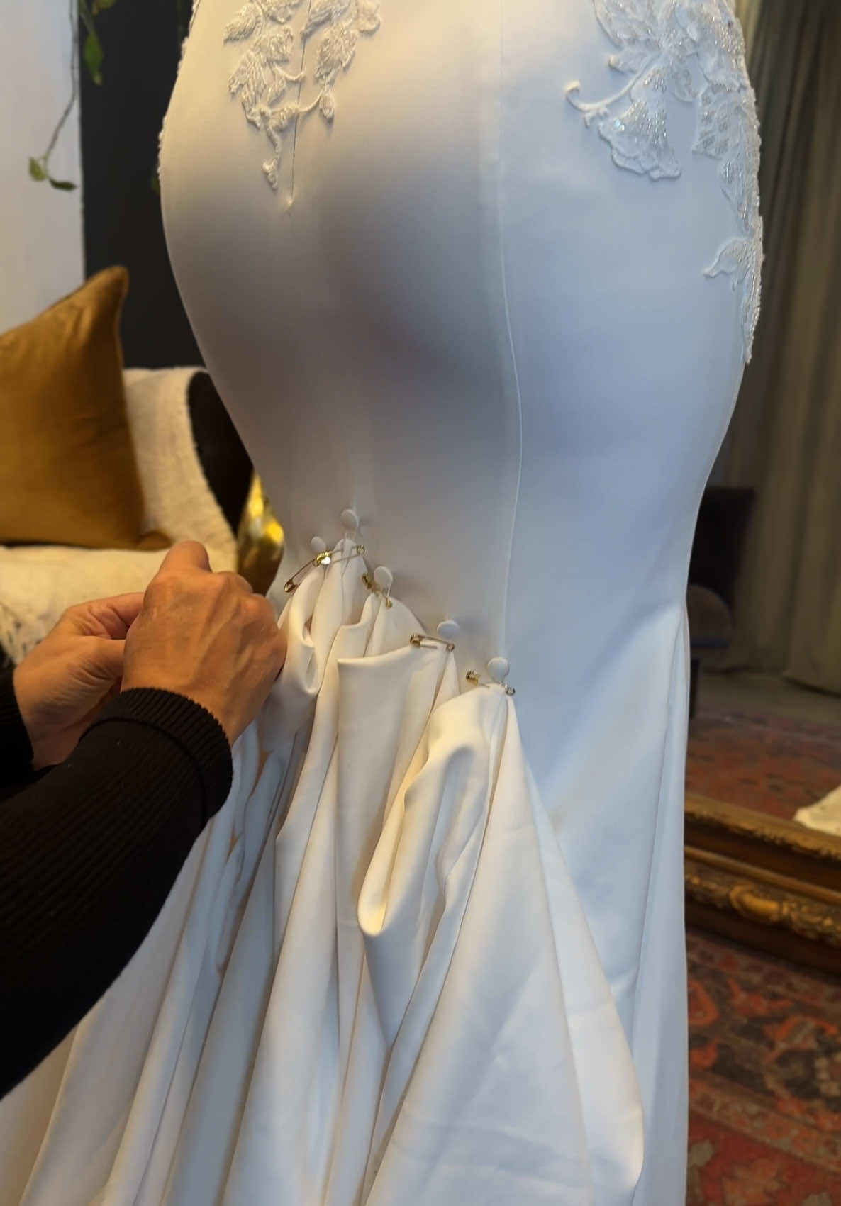 Second fittings for our beautiful bride! 🤍 This is the appointment where you approve all of the alterations we made prior to us finalizing them. For example, this means that the hem isn’t cut yet, but rather hand-sewn in case we need to make adjustments. Our process ensures a perfect fit the day you take your gown home! Book us now for your bridal alterations and to do some dress shopping! ✨ #lasvegasbridalsalon #bridalsalon #theknot #lasvegasbridalalterations #lasvegasbridalboutique #lasvegas #bridaldress #weddingdress #vegas #bridalboutique #lasvegasbride #weddingwire #mastertailor #tailor #bridalalterations #hem #takein #bustle #bacheloretteparty #bride #weddingdresses #bridaldress #weddingdressesforsale #Love #lasvegasweddingdresses #fyp #lasvegasweddingdressesforsale 