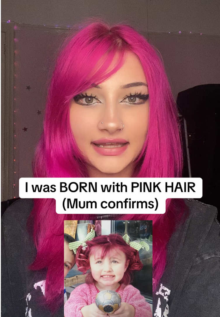 My mum confirms!🥰🥛🤡 #pinkhair #naturalpinkhair #fyp 