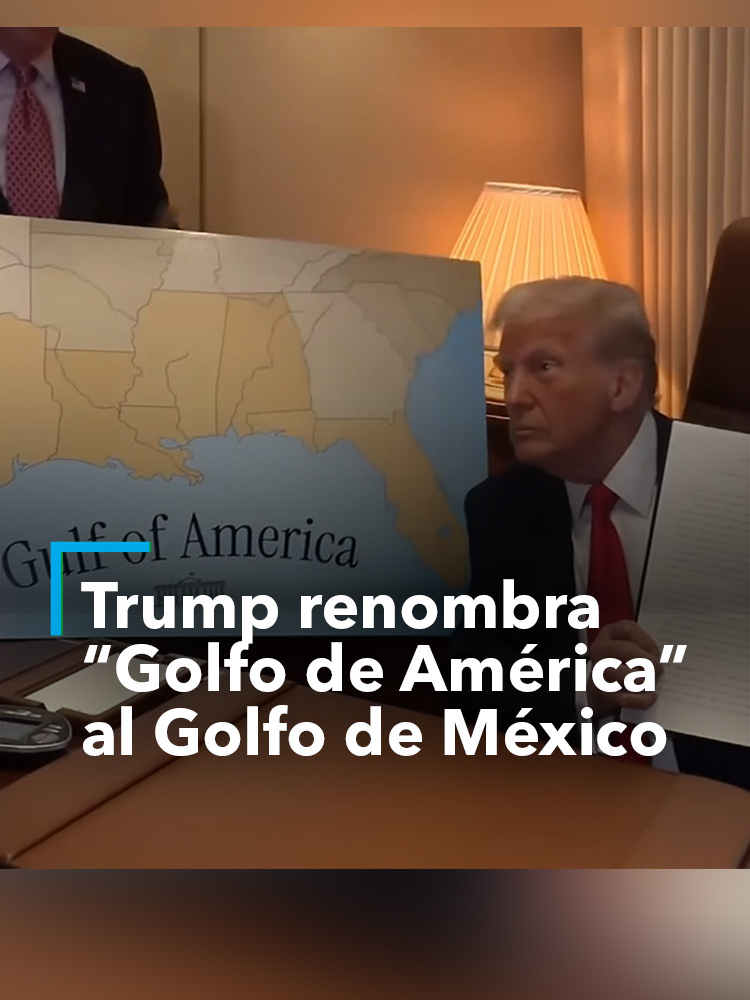 El presidente de Estados Unidos, #DonaldTrump, firmó el domingo una proclamación del “Día del Golfo de América” mientras sobrevolaba el cuerpo de agua que el resto del mundo conoce como el Golfo de México. Este acto se llevó a cabo durante su viaje a bordo del Air Fors One, rumbo al Super Bowl en Nueva Orleans, ciudad que se encuentra en las costas de este golfo.