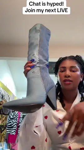 Game Time Over Denim Boot  🛍️✅🔥 #denim #flashsale #denimboot #widecalf #sales #shopping #stretch #tiktokshop #fashion 