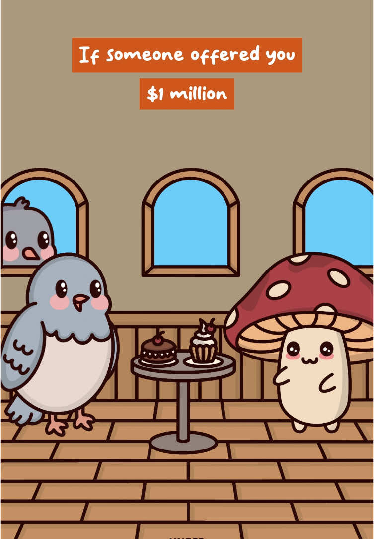 An Offer I Can’t Refuse 😏  Original Audio: @zhemjz  #offer #logic #mindset #animation #mushroom #bird #understudio