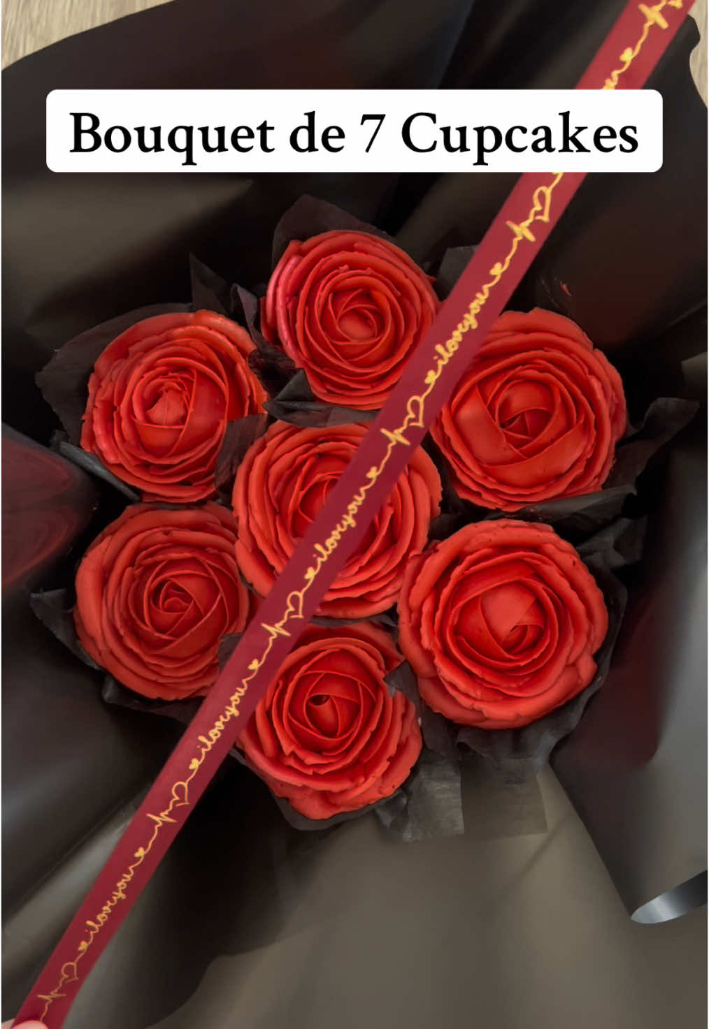 J-4 avant la Saint Valentin 🌹 #BouquetDeCupcakes #saintvalentin 