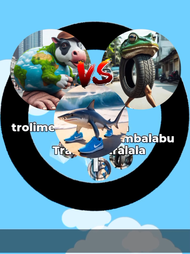 Tralalelo tralala VS Trolimero trolichina VS Boneca ambalabu#memes#trolimero#corrida#vs#viral#fyp