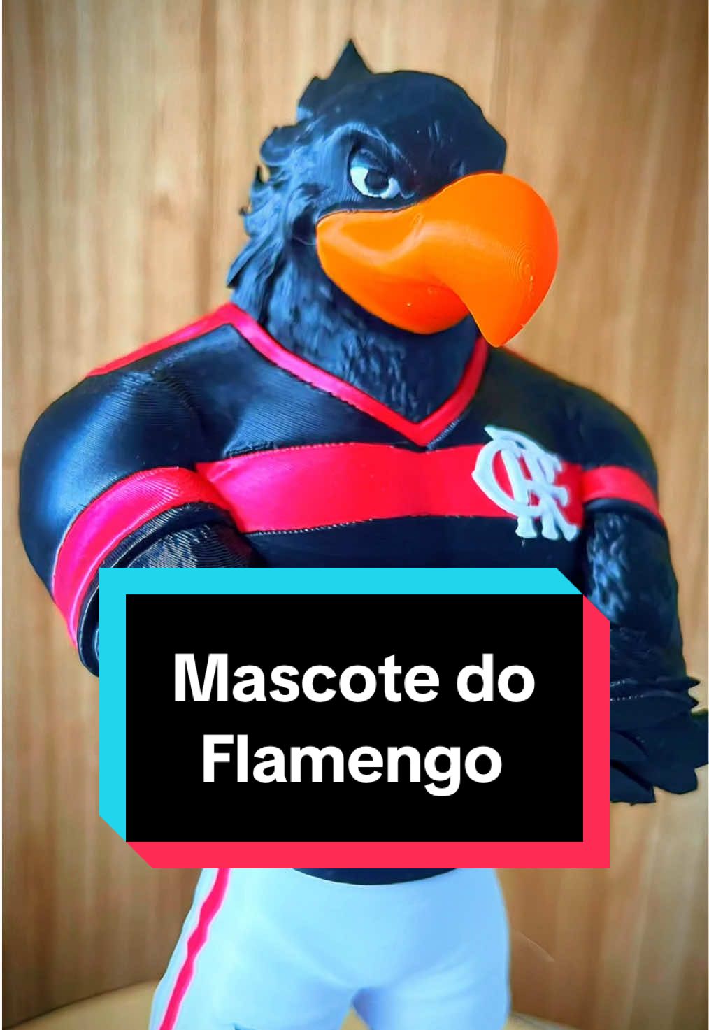 Um amigo meu, flamenguista apaixonado, queria muito um mascote do Mengão para decorar sua estante, junto com outros colecionáveis do time. E você, o que achou desse mascote? teria um do seu time favorito? #flamengo #mascote #impressao3d #3dprint #3dprinting #3dprinted 