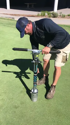 🤔Ever wondered how putting cups are installed on your golf course? ⛳️🏌️‍♂️
