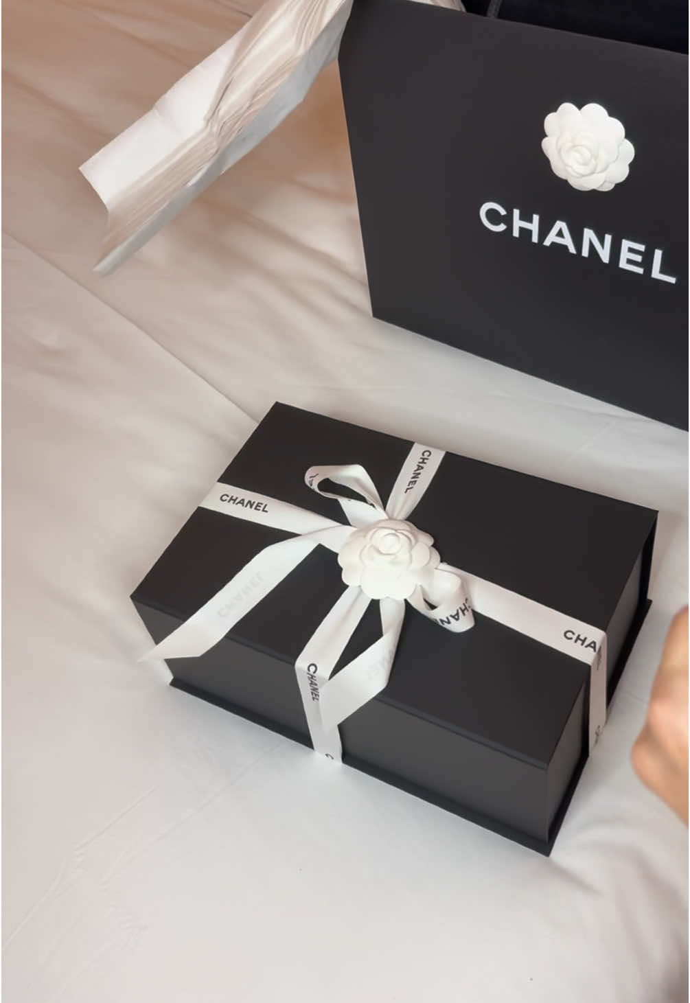 Unboxing light grey kelly @ChanelOfficial  Looked for this color for a long time :)  #chanelbag #chanelkelly #chanel #chanellover #unboxing 